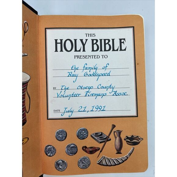 Holy‎ Bible Nelson 223 1987 KJV America's Bravest Words Of Christ In Red See Pic - Picture 3 of 6